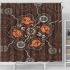australia-aboriginal-inspired-shower-curtain-turtle-art-shower-curtain