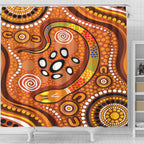 aboriginal-inspired-shower-curtain-the-rainbow-serpent