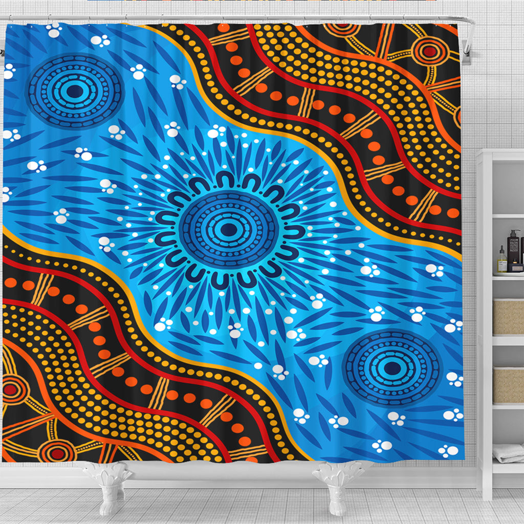 australia-aboriginal-inspired-shower-curtain-river-concept-aboriginal-style