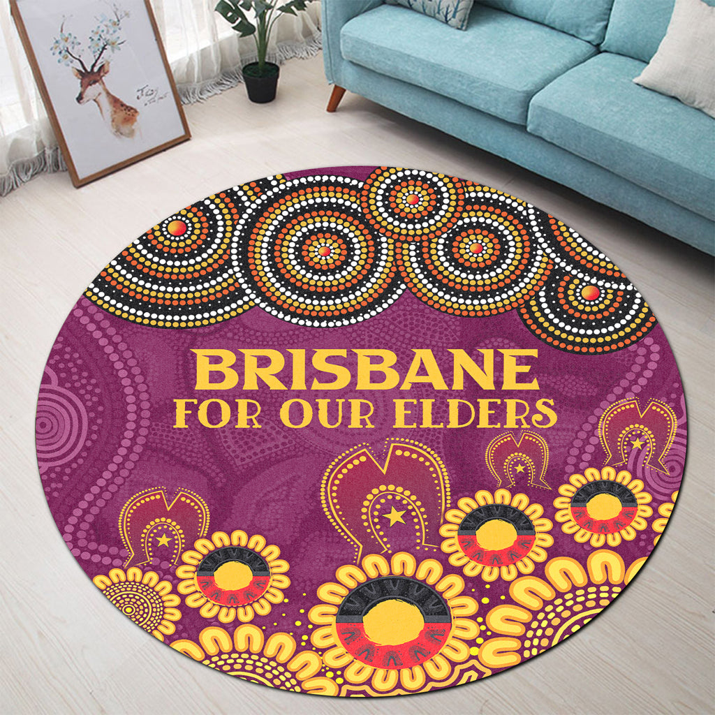 australia-brisbane-city-naidoc-round-rug-custom-brisbane-city-for-our-elders-round-rug
