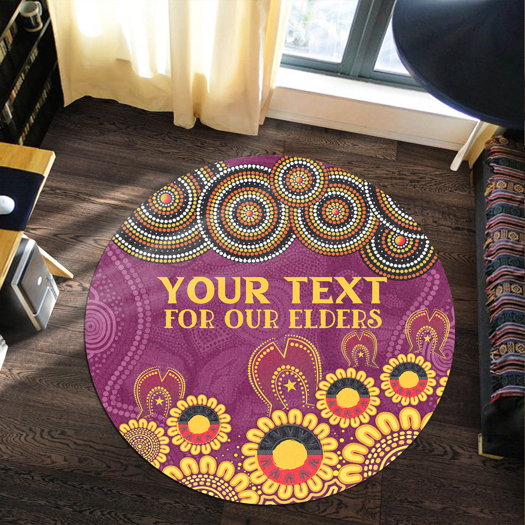 australia-brisbane-city-naidoc-round-rug-custom-brisbane-city-for-our-elders-round-rug