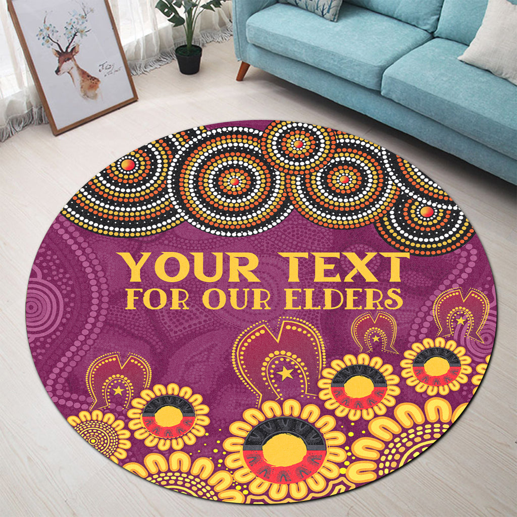 australia-brisbane-city-naidoc-round-rug-custom-brisbane-city-for-our-elders-round-rug