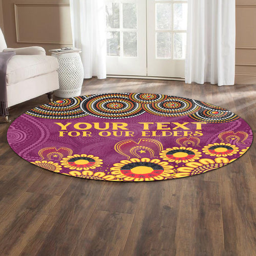 australia-brisbane-city-naidoc-round-rug-custom-brisbane-city-for-our-elders-round-rug