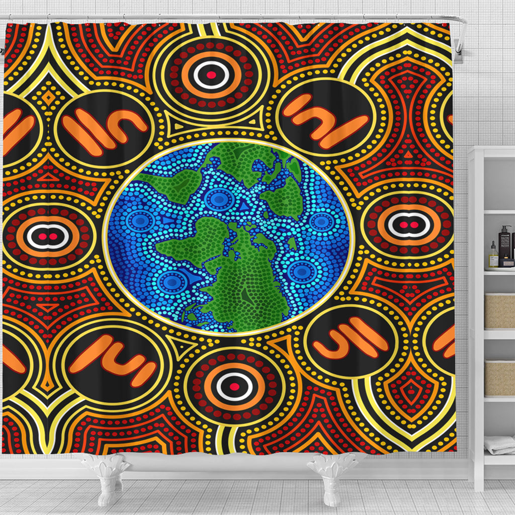 australia-aboriginal-inspired-shower-curtain-global-dot-art