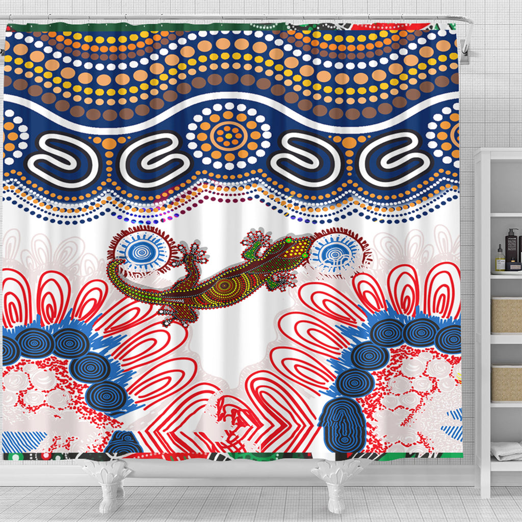 australia-aboriginal-inspired-shower-curtain-gecko-aboriginal-patterns