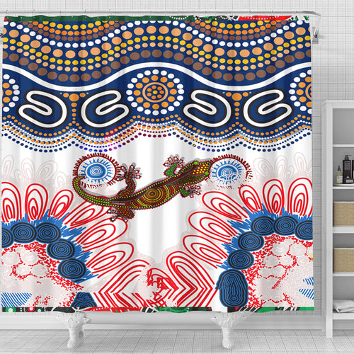 australia-aboriginal-inspired-shower-curtain-gecko-aboriginal-patterns