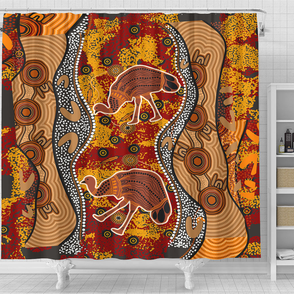 australia-aboriginal-inspired-shower-curtain-emu-in-the-sky