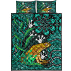 australia-aboriginal-inspired-quilt-bed-set-dreaming-indigenous-frog
