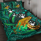 australia-aboriginal-inspired-quilt-bed-set-dreaming-indigenous-frog
