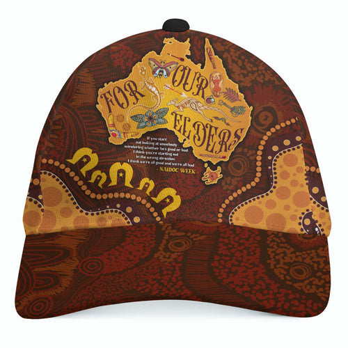 australia-naidoc-week-cap-for-our-elders-naidoc-quotes-aboriginal-inspired-land-cap