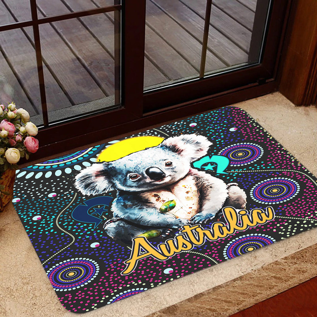 australia-aboriginal-inspired-door-mat-australian-dot-art-painting-mystical-dreaming-koala