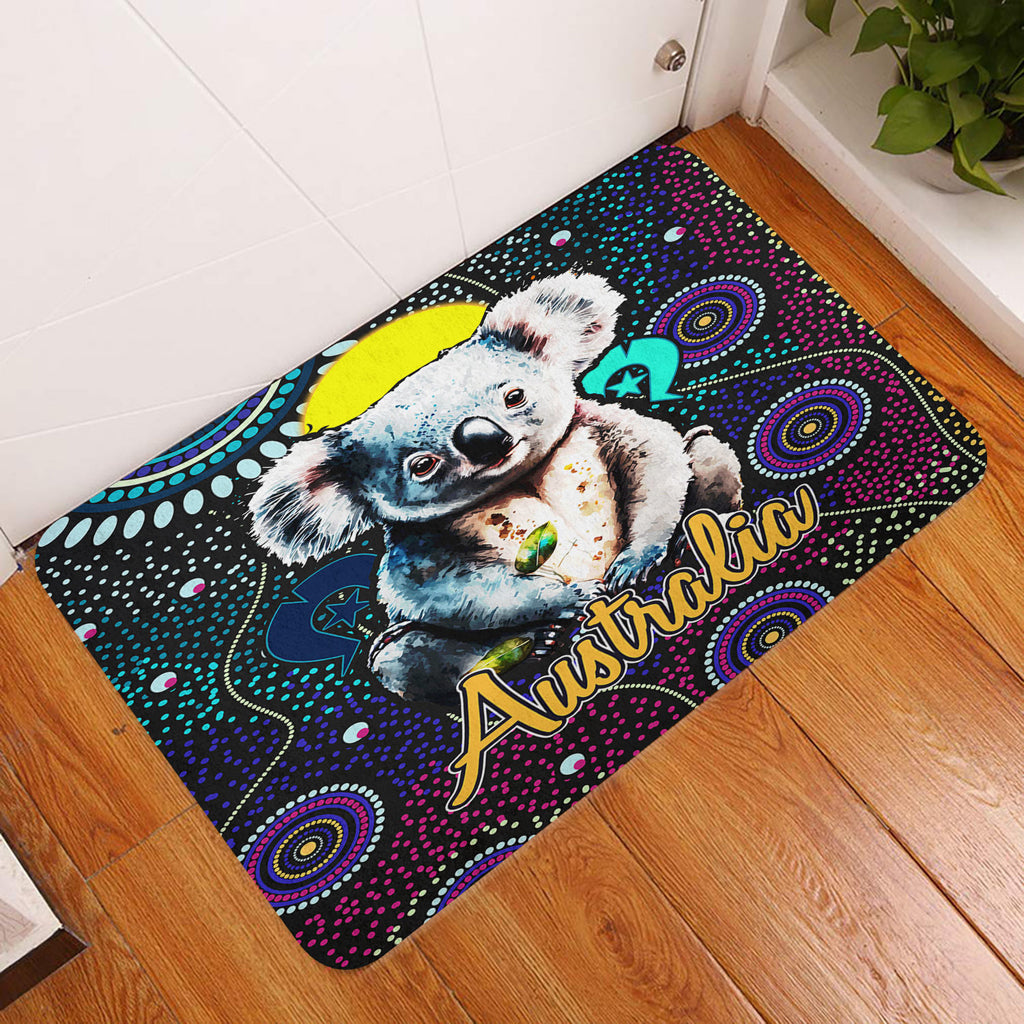 australia-aboriginal-inspired-door-mat-australian-dot-art-painting-mystical-dreaming-koala