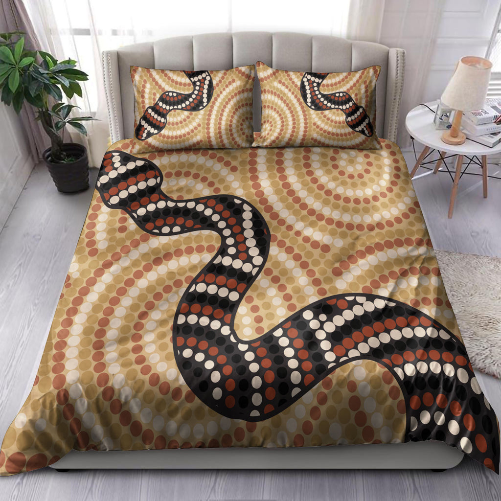 australia-aboriginal-inspired-bedding-set-snake-aboriginal-inspired