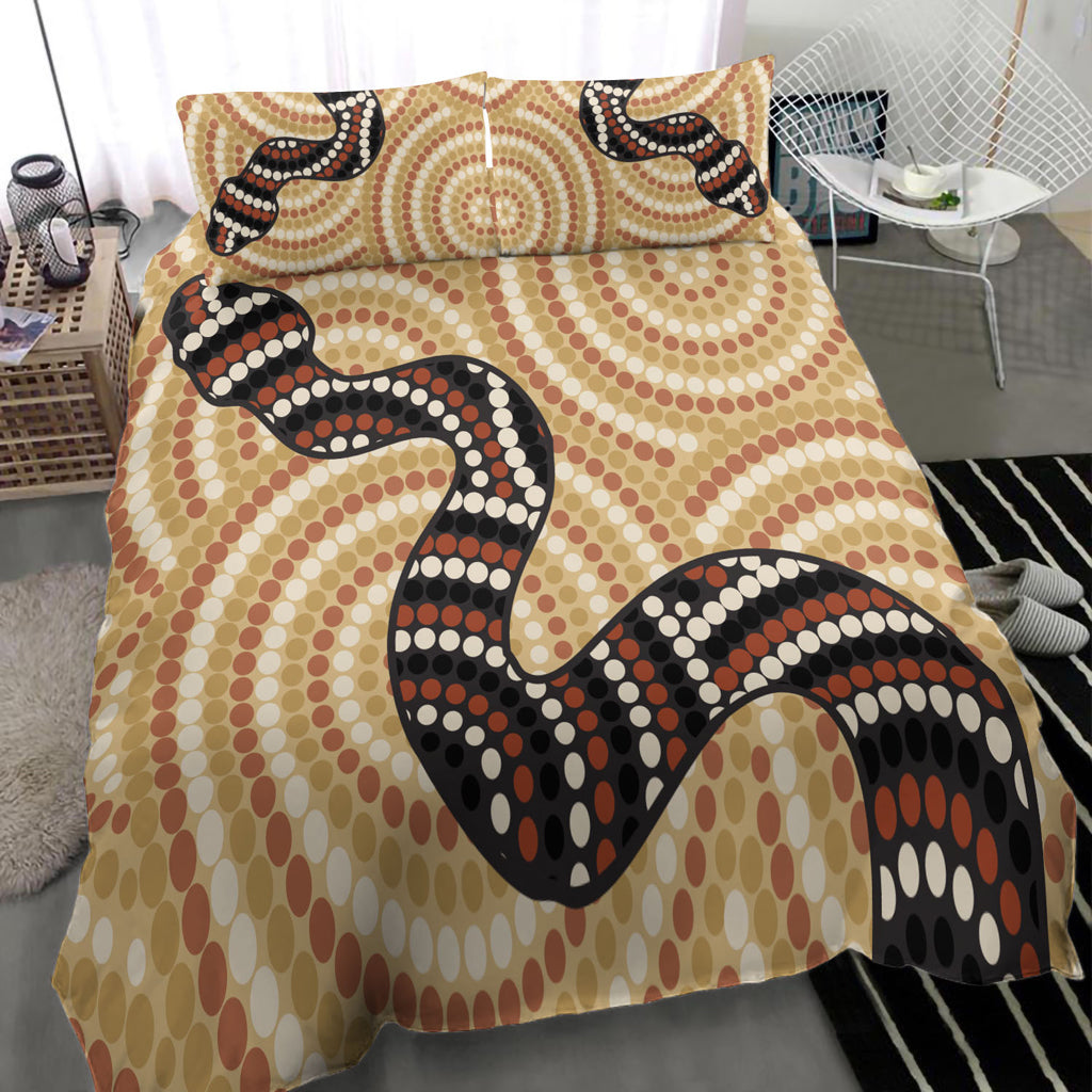 australia-aboriginal-inspired-bedding-set-snake-aboriginal-inspired