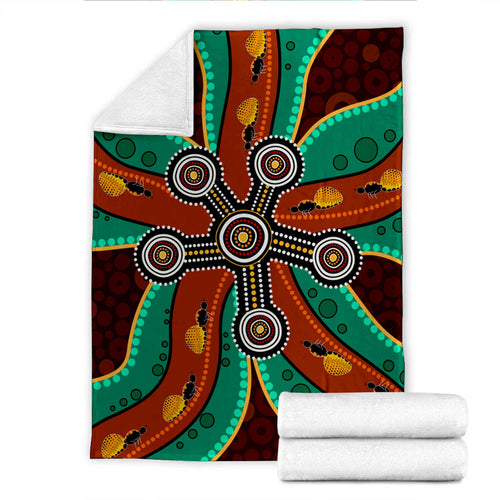 australia-aboriginal-inspired-blanket-aboriginal-dot-art-depicting-honey-ants