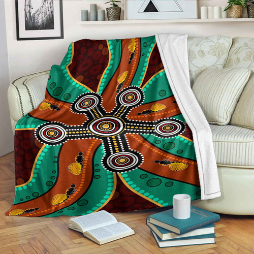 australia-aboriginal-inspired-blanket-aboriginal-dot-art-depicting-honey-ants
