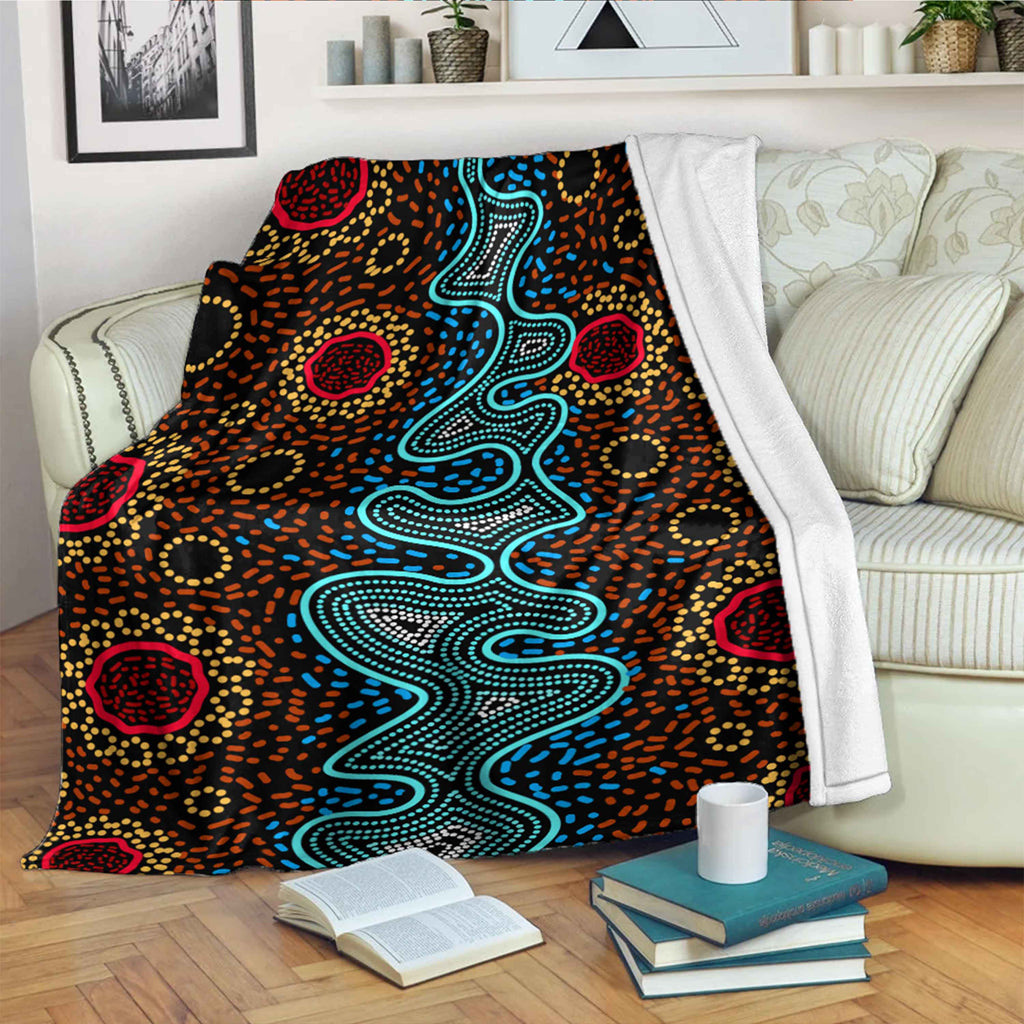 australia-aboriginal-inspired-blanket-aboriginal-dot-art-painting-river-concept
