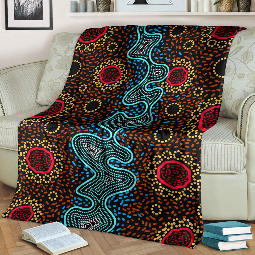 australia-aboriginal-inspired-blanket-aboriginal-dot-art-painting-river-concept