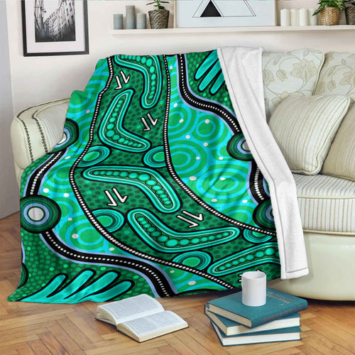australia-aboriginal-inspired-blanket-aboriginal-dot-art-painting-with-handprints