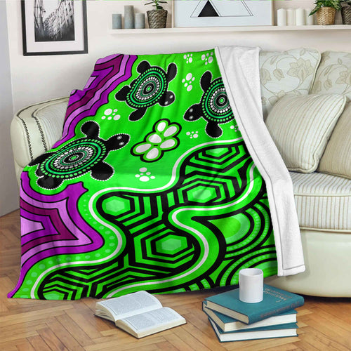 australia-aboriginal-inspired-blanket-aboriginal-dot-art-painting-with-turtle