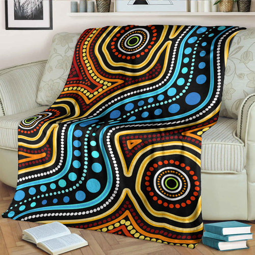 australia-aboriginal-inspired-blanket-aboriginal-dot-art-river-connection-concept