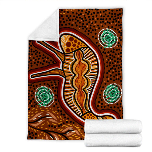 australia-aboriginal-inspired-blanket-aboriginal-emu-art-illustration
