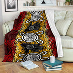 australia-aboriginal-inspired-blanket-aboriginal-hand-print-artwork