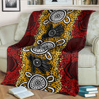 australia-aboriginal-inspired-blanket-aboriginal-hand-print-artwork