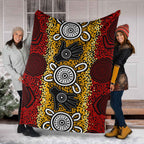 australia-aboriginal-inspired-blanket-aboriginal-hand-print-artwork