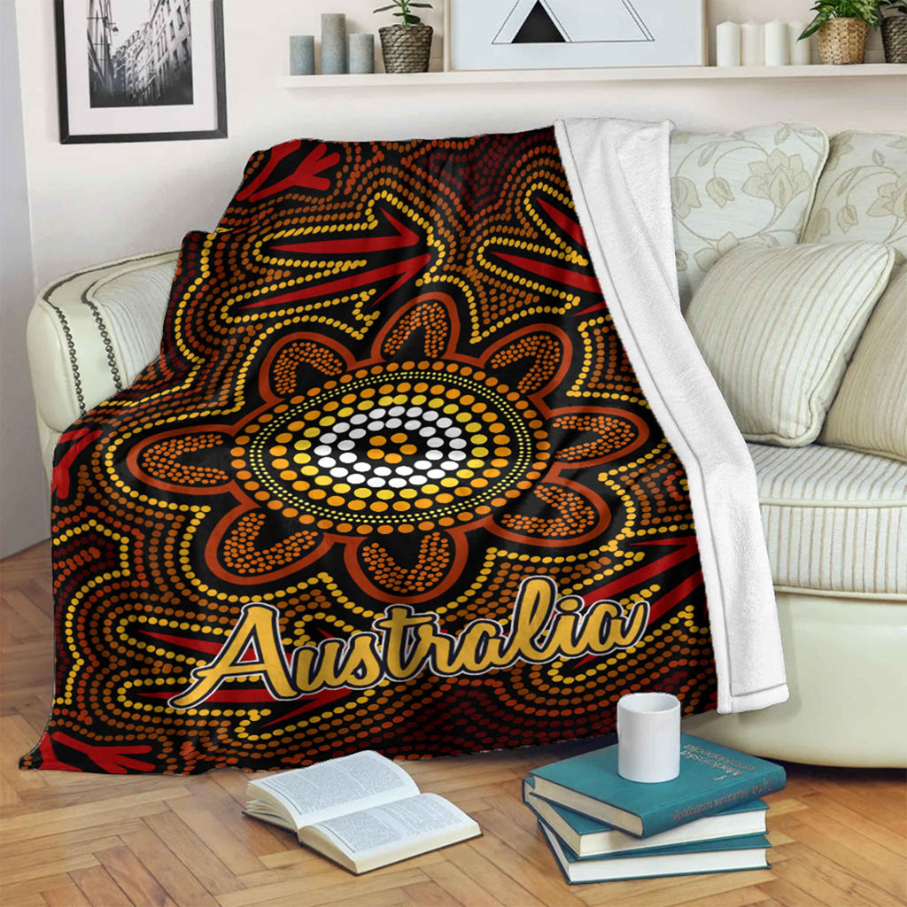 australia-aboriginal-inspired-blanket-aboriginal-inspired-dot-art-background-with-kangaroo-footprints