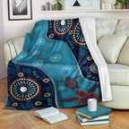 australia-aboriginal-inspired-blanket-aboriginal-inspired-dreaming-turtles-dot-art