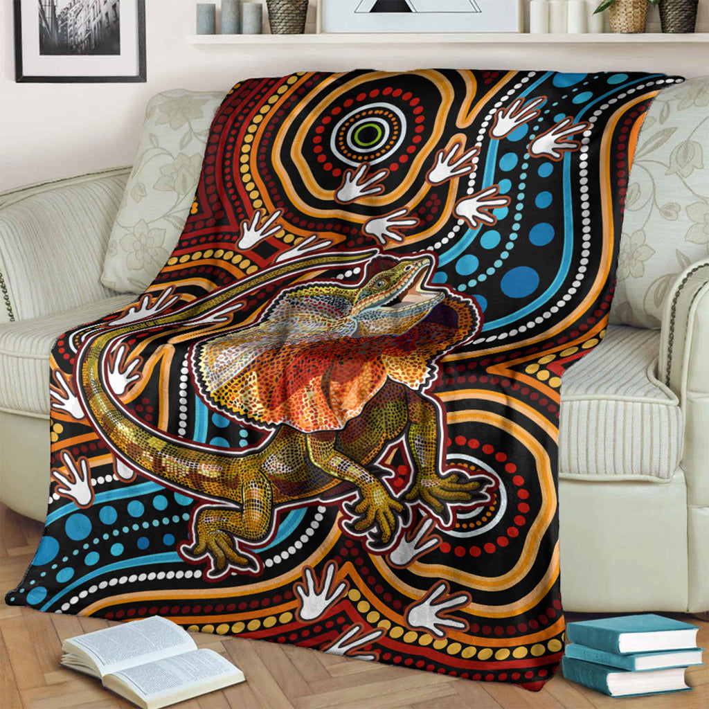 australia-aboriginal-inspired-blanket-aboriginal-inspired-frill-necked-lizard-dreaming