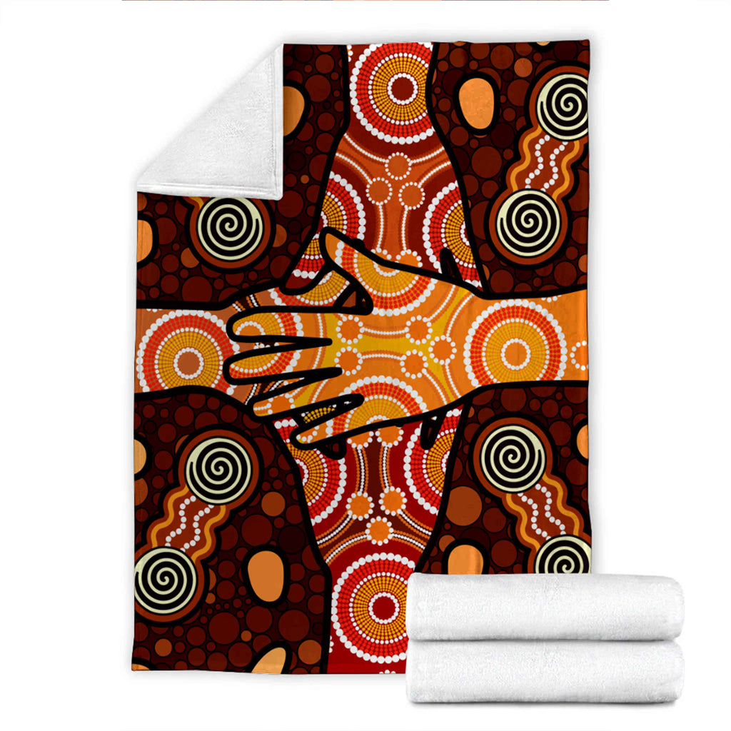 australia-aboriginal-inspired-blanket-aboriginal-style-dot-art-friendship-concept