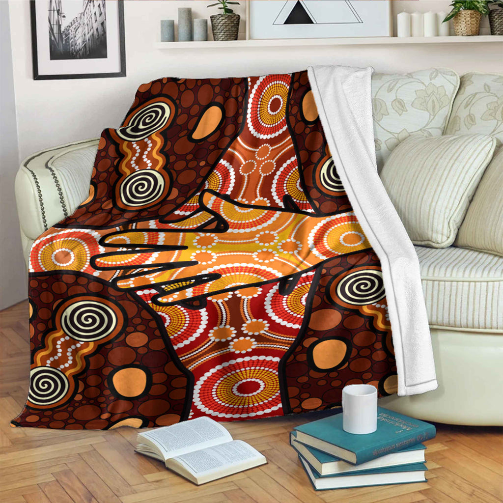 australia-aboriginal-inspired-blanket-aboriginal-style-dot-art-friendship-concept