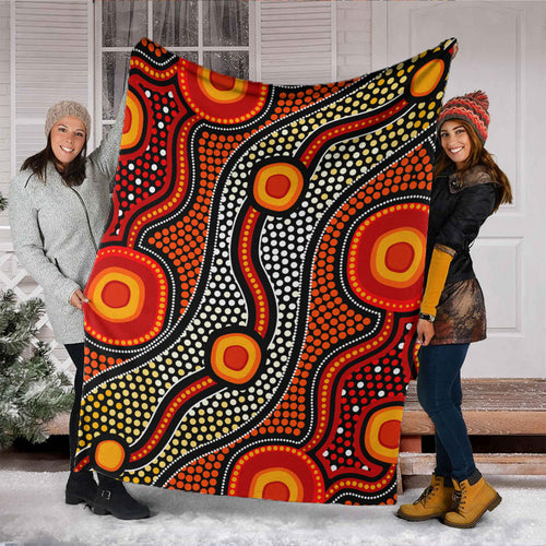australia-aboriginal-inspired-blanket-aboriginal-style-of-connection-concept