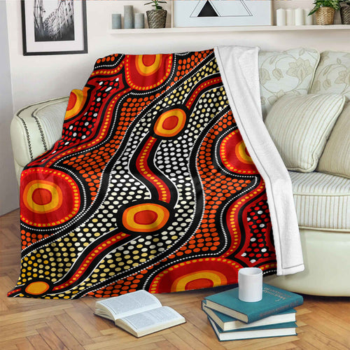 australia-aboriginal-inspired-blanket-aboriginal-style-of-connection-concept