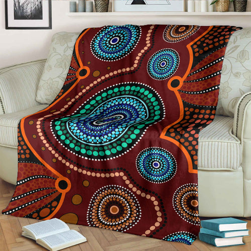 australia-aboriginal-inspired-blanket-aboriginal-style-of-indigenous-dot-art-painting