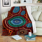 australia-aboriginal-inspired-blanket-aboriginal-style-of-indigenous-dot-art-painting