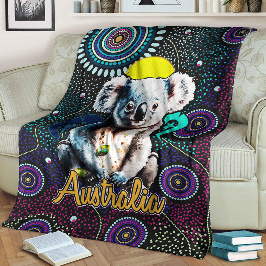 australia-aboriginal-inspired-blanket-australia-aboriginal-inspired-blanket-australian-koala-dot-art-background