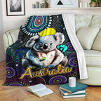 australia-aboriginal-inspired-blanket-australia-aboriginal-inspired-blanket-australian-koala-dot-art-background