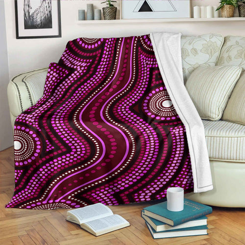 australia-aboriginal-inspired-blanket-dot-art-aboriginal-blue-background