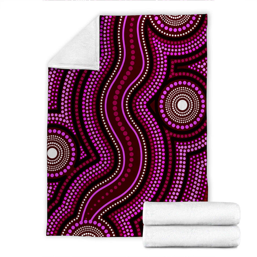 australia-aboriginal-inspired-blanket-dot-art-aboriginal-blue-background