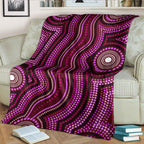 australia-aboriginal-inspired-blanket-dot-art-aboriginal-blue-background