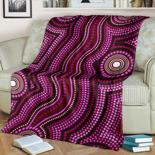 australia-aboriginal-inspired-blanket-dot-art-aboriginal-blue-background
