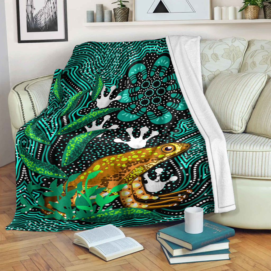 australia-aboriginal-inspired-blanket-dreaming-indigenous-frog