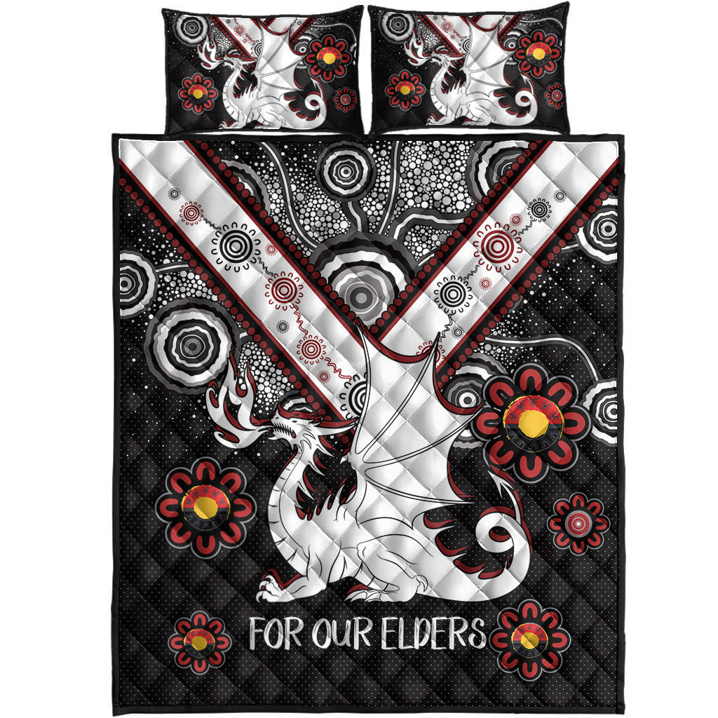 australia-illawarra-and-st-george-naidoc-quilt-bed-set-custom-for-our-elders-boomerangs-quilt-bed-set