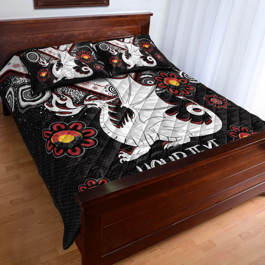 australia-illawarra-and-st-george-naidoc-quilt-bed-set-custom-for-our-elders-boomerangs-quilt-bed-set