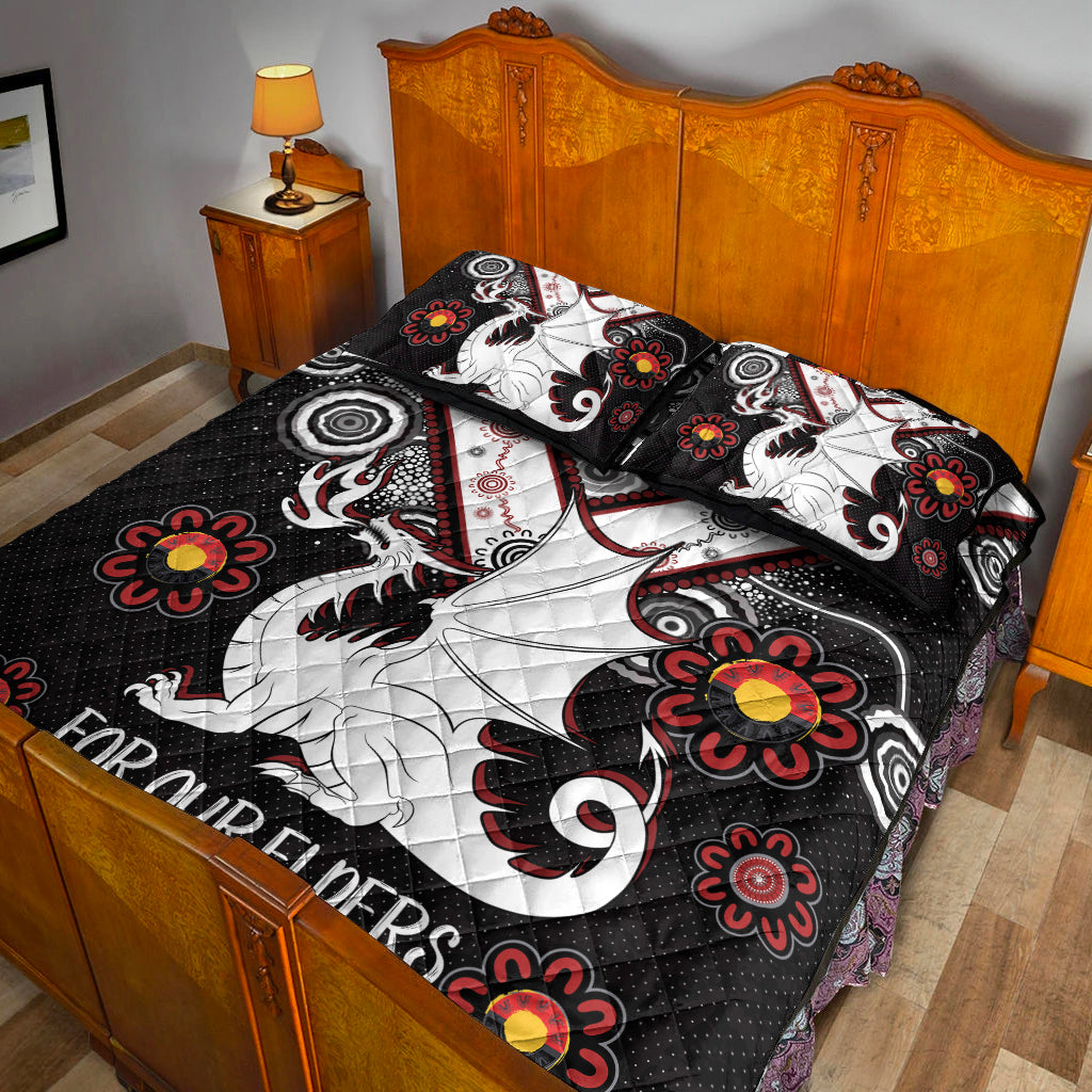 australia-illawarra-and-st-george-naidoc-quilt-bed-set-custom-for-our-elders-boomerangs-quilt-bed-set