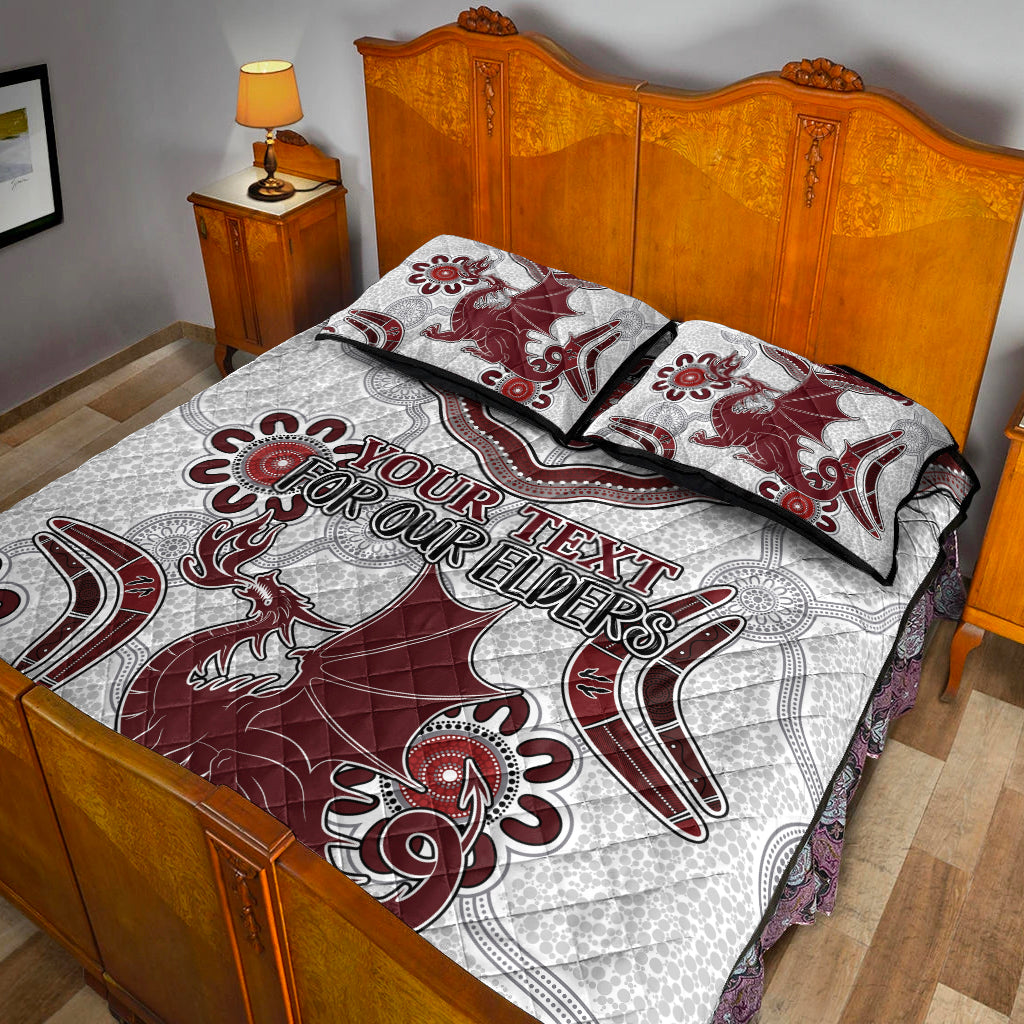 australia-illawarra-and-st-george-naidoc-quilt-bed-set-custom-for-our-elders-boomerangs-white-quilt-bed-set