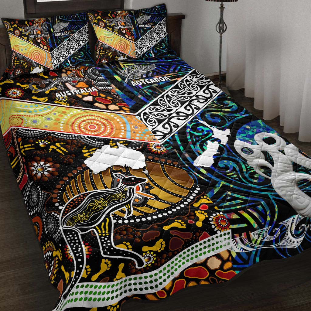 australia-aboriginal-inspired-quilt-bed-set-aotearoa-and-australia-indigenous-culture